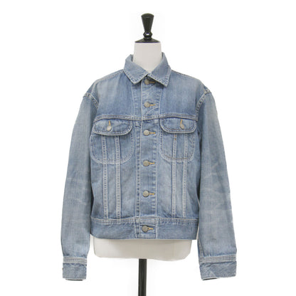 ライ麦デニムの908比古比女ジャン / デニムジャケット Gジャン 長袖 クロップド丈 コットン ウォッシャブル