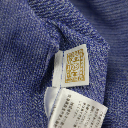 25春夏 高島ちぢみのワイドシャツ / プルオーバー 半袖 フレア 凹凸 コットン