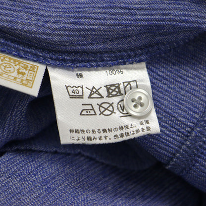 25春夏 高島ちぢみのワイドシャツ / プルオーバー 半袖 フレア 凹凸 コットン