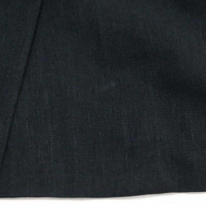 25春夏 レーヨンリネンオックス ハーフスリーブジャケット / ストレートシルエット オーバーサイズ 半袖 ダブルブレスト スリット シェルボタン