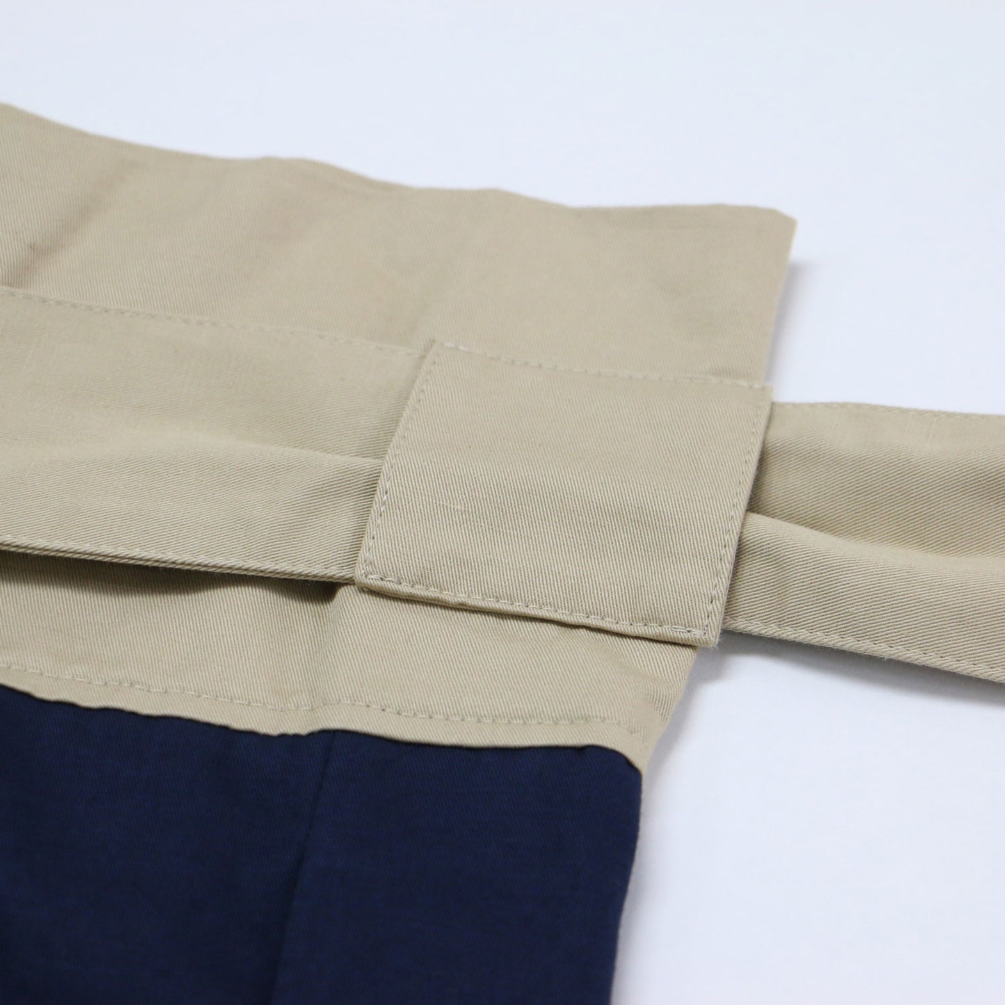 バイカラー ハイウエスト ワイドパンツ / Panelled Wide Leg Pant チノパン フレア リボン コットン