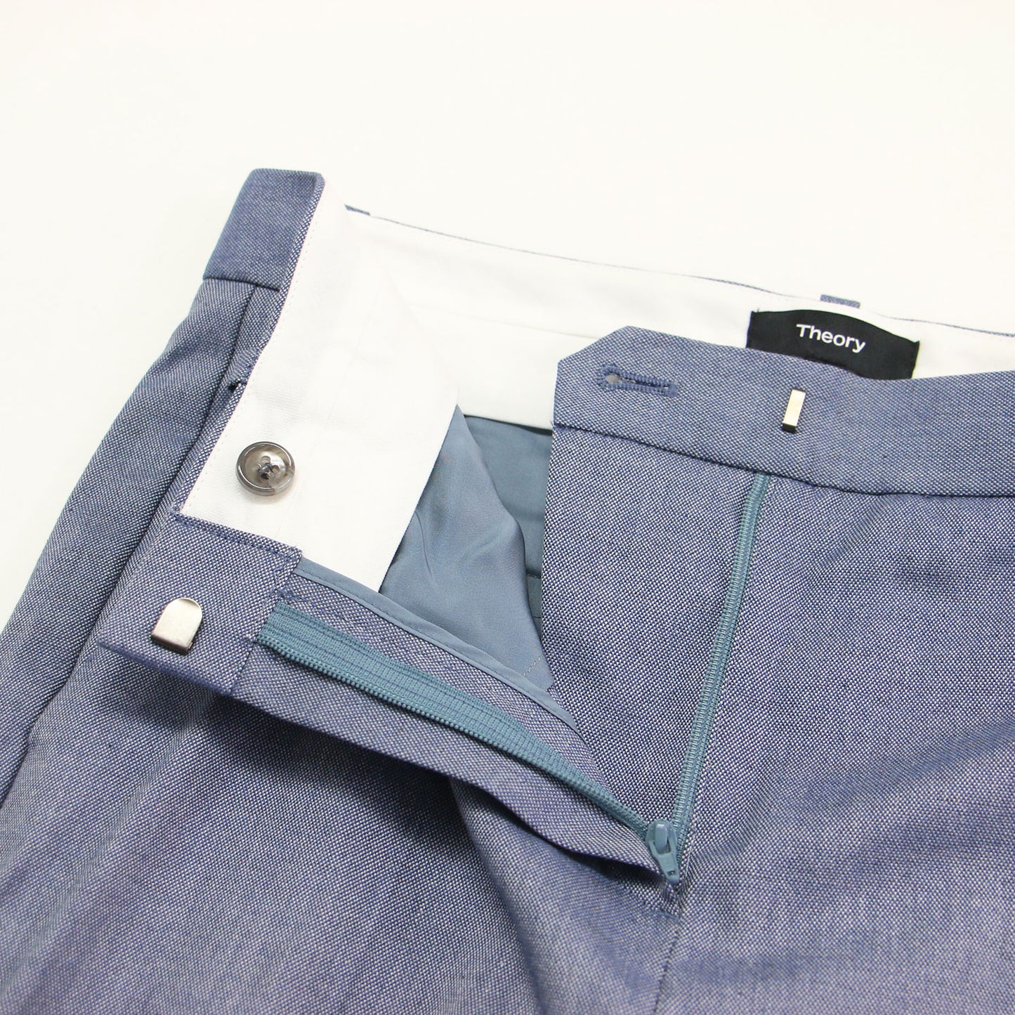 22春夏 デニム風 ストレッチ テーパードパンツ / Stretch Canvas Tailored Trouser J スラックス センタープレス