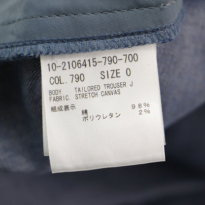 22春夏 デニム風 ストレッチ テーパードパンツ / Stretch Canvas Tailored Trouser J スラックス センタープレス