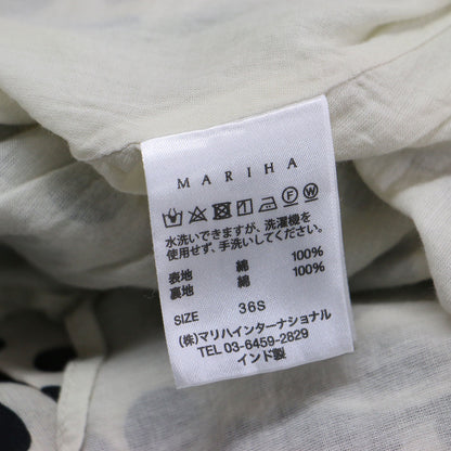 × martinique 別注 夏の月影のドレス / ワンピース ノースリーブ Vネック ロング丈 ドット柄 コットン