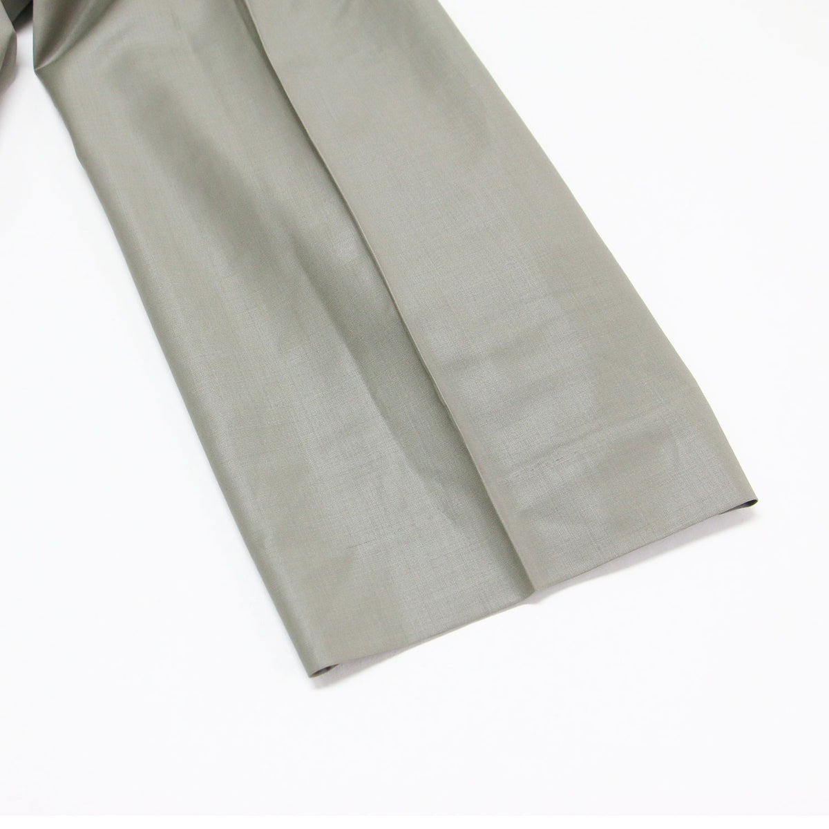 タック ワイド パンツ / TUCK WIDE PANTS フルレングス センタープレス 光沢