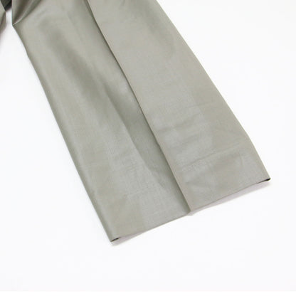 タック ワイド パンツ / TUCK WIDE PANTS フルレングス センタープレス 光沢