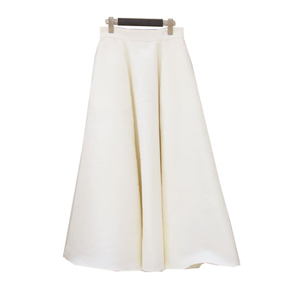25春夏 タック ボリューム フレアスカート / VOLUME FLARE SKIRT ハイウエスト Aライン ドレス