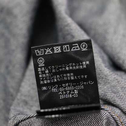 25春夏 デニムラップワンピース / MOD DENIM SL ALINE WRAP DR ドレス Aライン Vネック ノースリーブ ベルト コットン ウォッシャブル