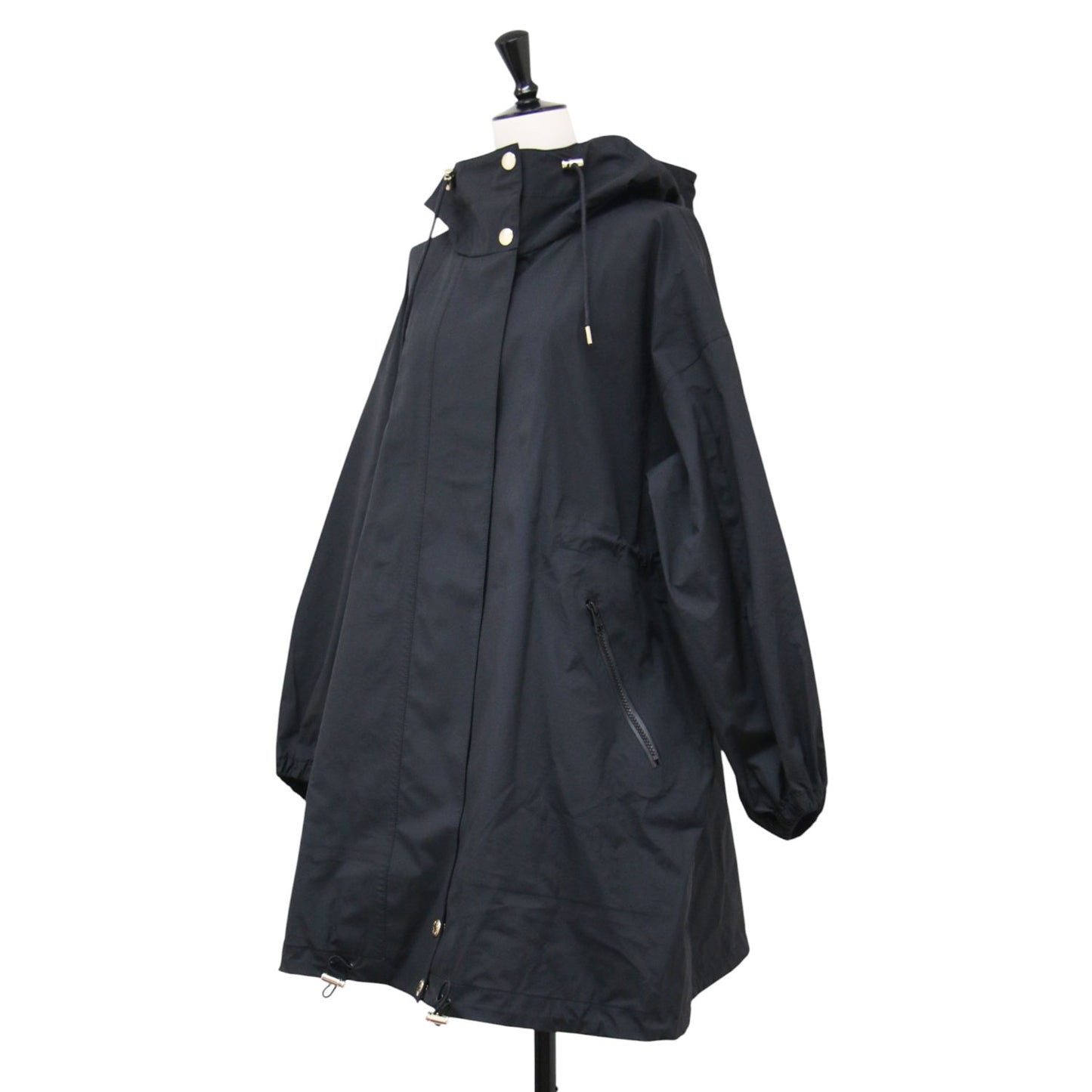 × martinique 別注 23春夏 レインテック スカイパーカ / RAINTEC SKYE PARKA フーデッド ミリタリーコート 長袖 パフスリーブ ロング丈 Aライン オーバーサイズ ドローストリング