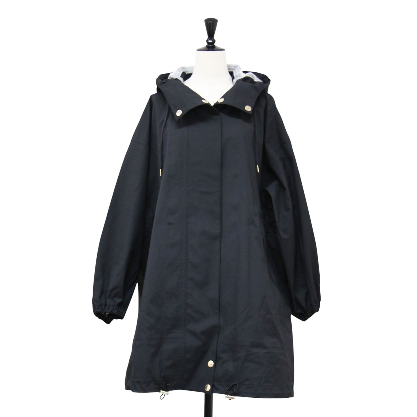 × martinique 別注 23春夏 レインテック スカイパーカ / RAINTEC SKYE PARKA フーデッド ミリタリーコート 長袖 パフスリーブ ロング丈 Aライン オーバーサイズ ドローストリング