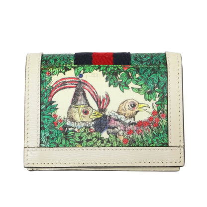 × ヒグチユウコ オフィディア ミニウォレット / 短財布 フラップ GG金具 総柄 レザー