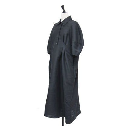 25春夏 フォームスリーブ ワンピース / FORM SLEEVE ONEPIECE ドレス 5分袖 ロング丈 タック フレア フォーマル