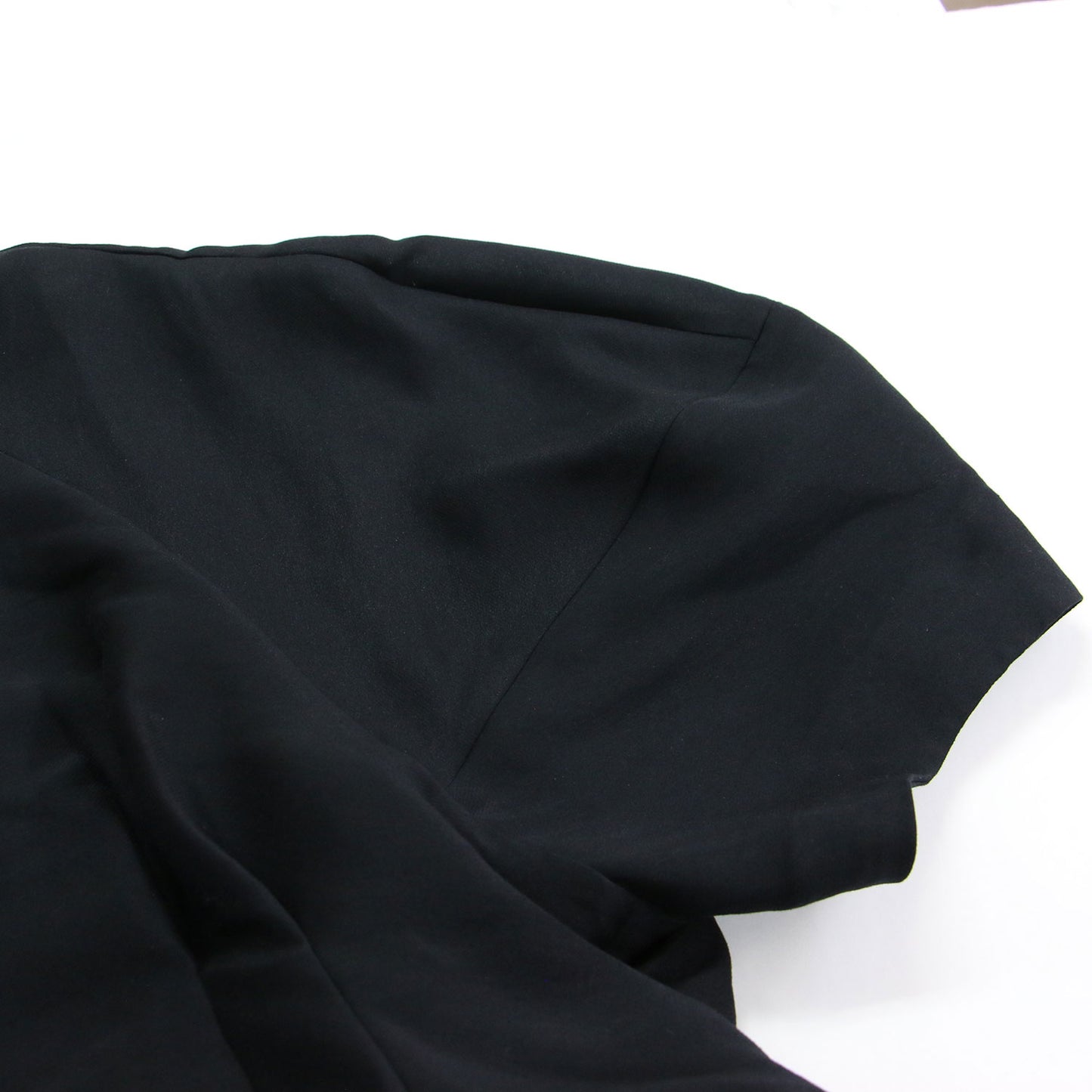 25春夏 フォームスリーブ ワンピース / FORM SLEEVE ONEPIECE ドレス 5分袖 ロング丈 タック フレア フォーマル