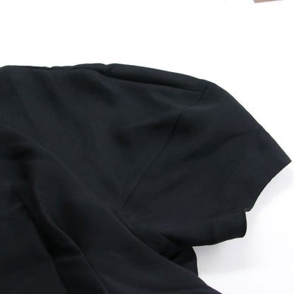 25春夏 フォームスリーブ ワンピース / FORM SLEEVE ONEPIECE ドレス 5分袖 ロング丈 タック フレア フォーマル