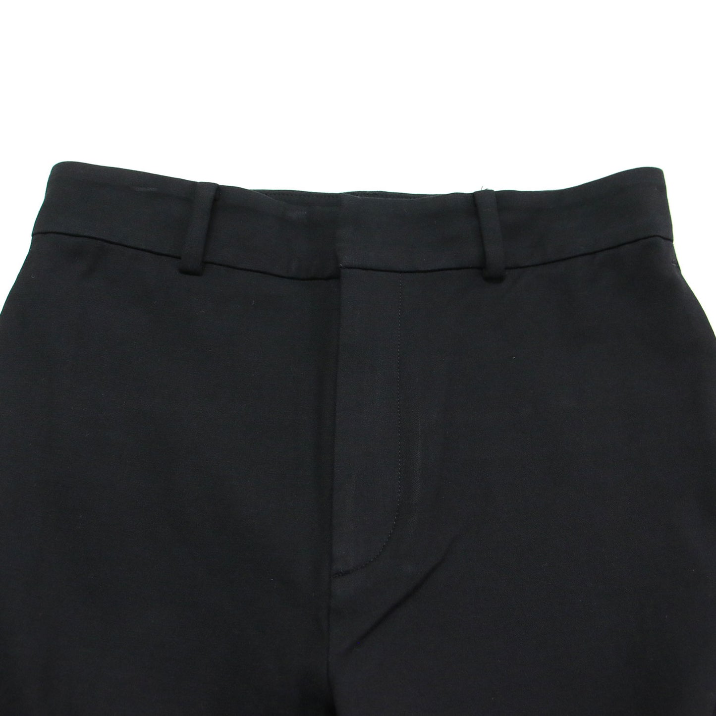 ストレッチ スリット ヘムパンツ / スラックス テーパード コットン