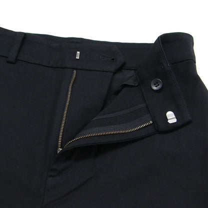 ストレッチ スリット ヘムパンツ / スラックス テーパード コットン