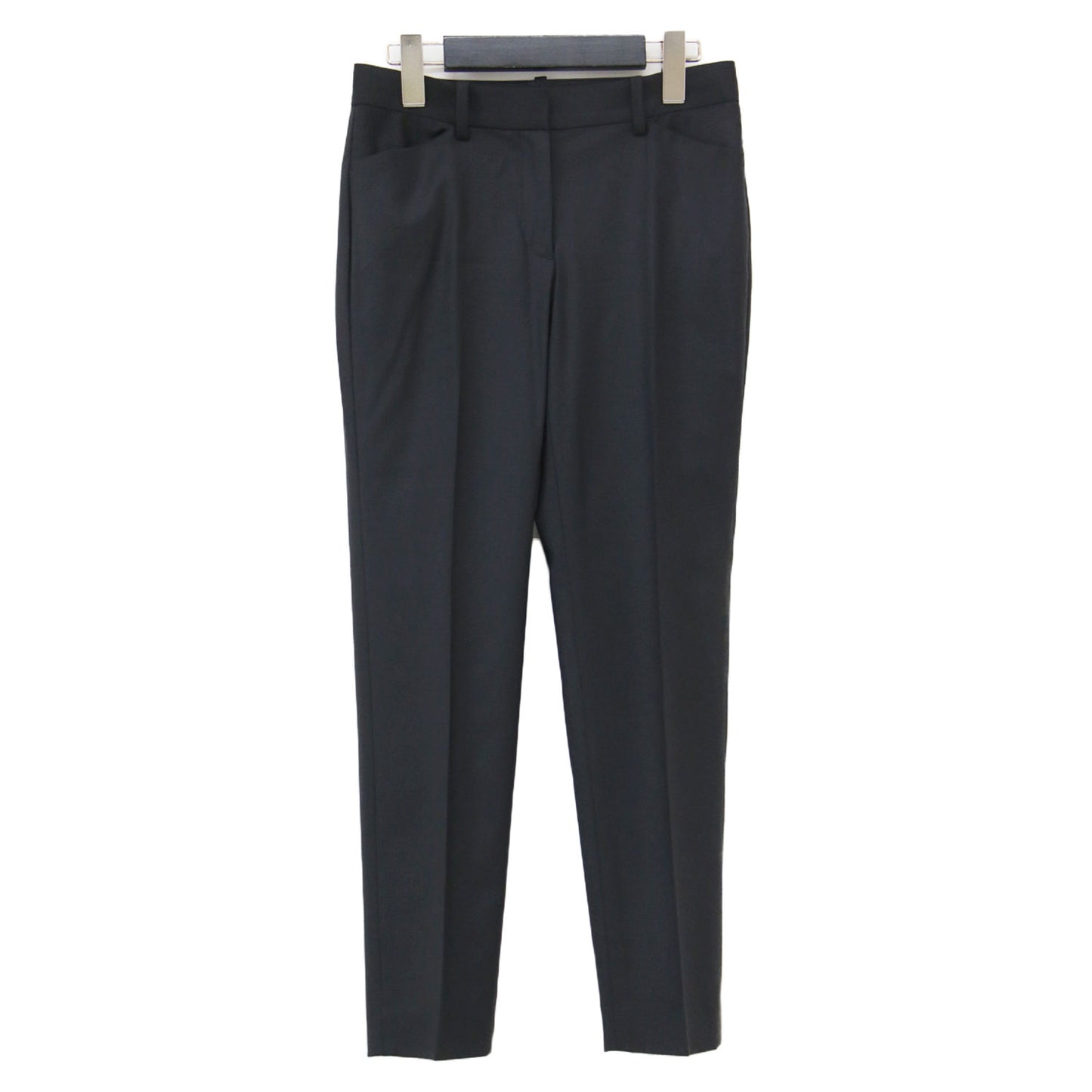24秋冬 クロップドパンツ / EXECUTIVE HASIE テーパード センタープレス スラックス ストレッチ ウール