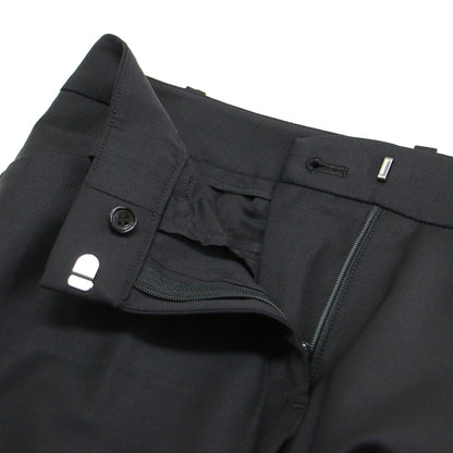 24秋冬 クロップドパンツ / EXECUTIVE HASIE テーパード センタープレス スラックス ストレッチ ウール