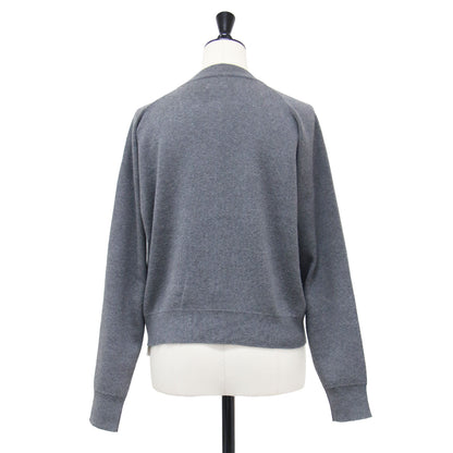 As, モックネック ラグラン ニット カーディガン / Mockneck raglan knit cardigan / 長袖 コンパクト コットン カシミヤ