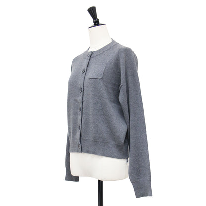 As, モックネック ラグラン ニット カーディガン / Mockneck raglan knit cardigan / 長袖 コンパクト コットン カシミヤ