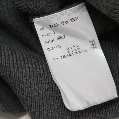 As, モックネック ラグラン ニット カーディガン / Mockneck raglan knit cardigan / 長袖 コンパクト コットン カシミヤ