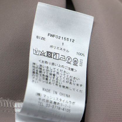 21秋冬 コンビネーションレースドレス / ワンピース Aライン スタンドカラー 長袖 パフスリーブ シアー バックファスナー バックリボン ベロア
