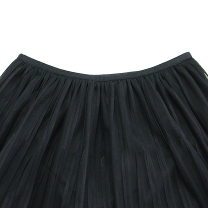 25春夏 チュールスカート / Tully Lilie Skirt ミモレ丈 Aライン フレア ウエストゴム シアー 透け感