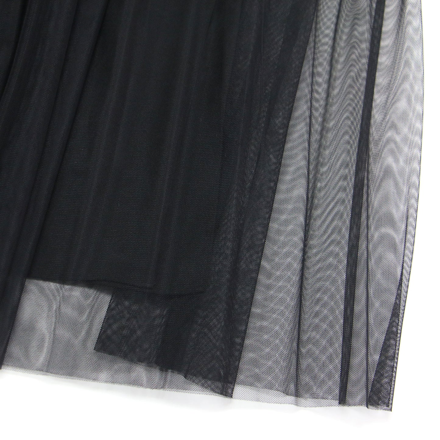 25春夏 チュールスカート / Tully Lilie Skirt ミモレ丈 Aライン フレア ウエストゴム シアー 透け感