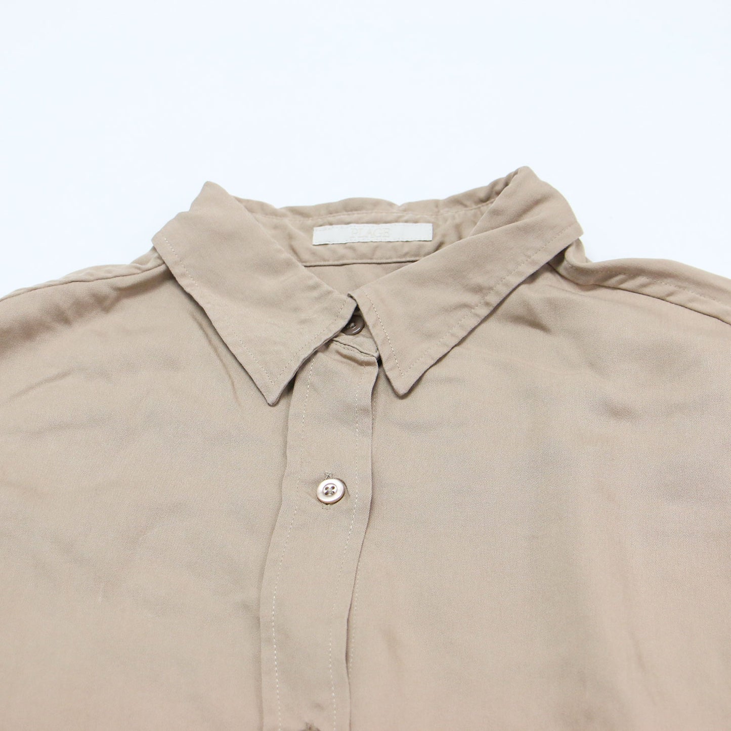 24秋冬 ドレープ シャツ / drape 羽織り 長袖 ドロップショルダー オーバーサイズ バックヨーク タック ウォッシャブル