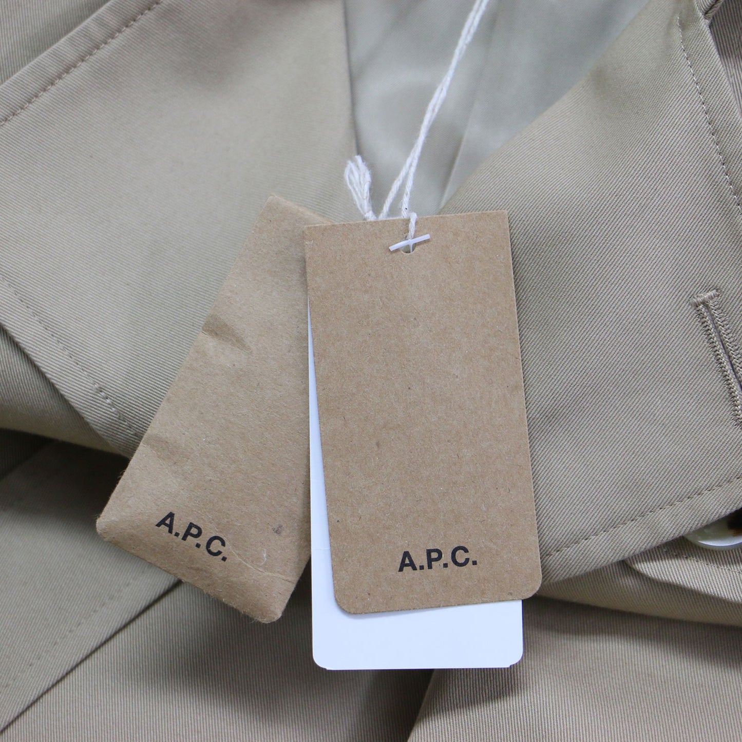 トレンチコート / TRENCHVENDEEJPS ミドル丈 長袖 ベルト付き ダブルブレスト コットン