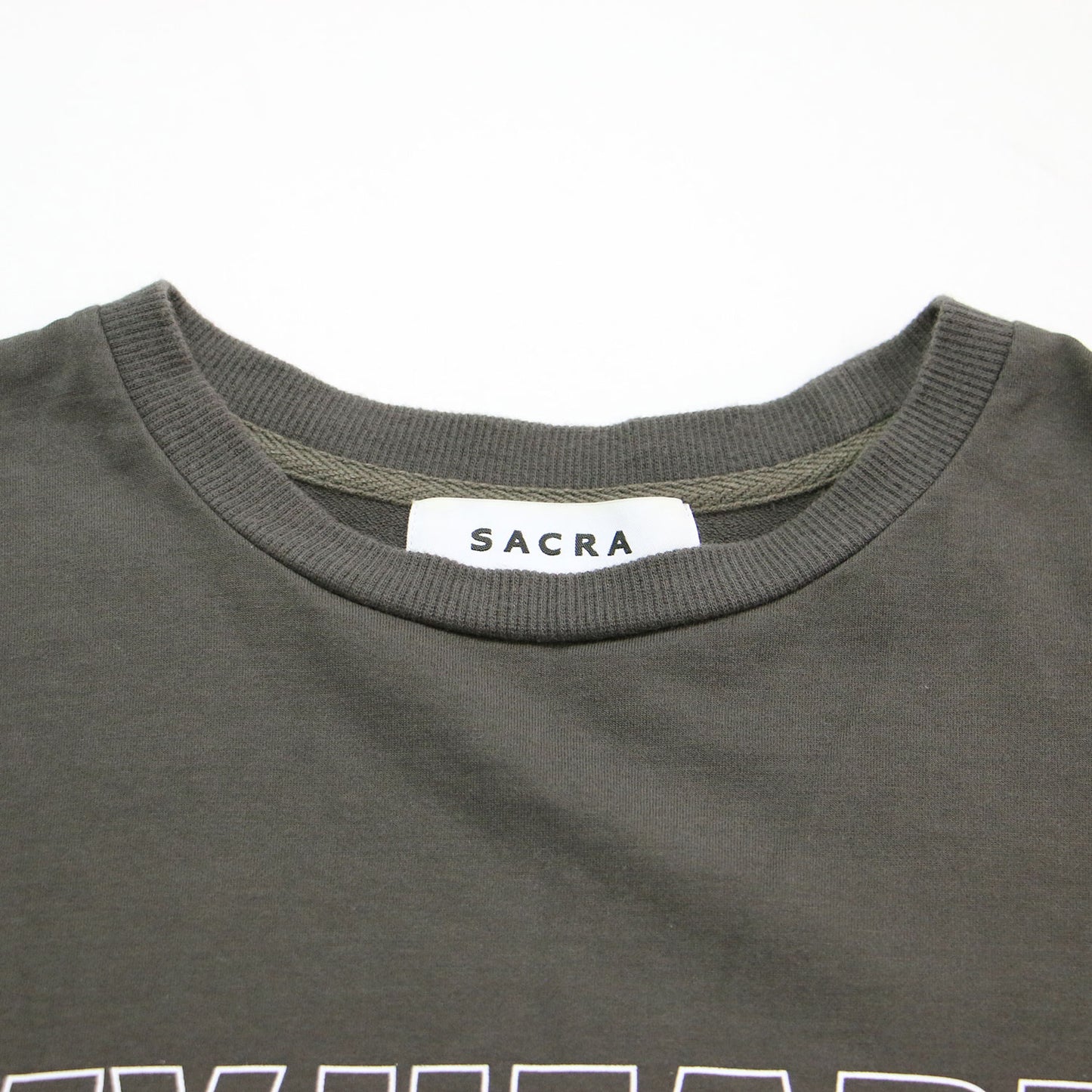 25春夏 エクストラファインコットン ハーフスリーブトップス / Tシャツ クルーネック クロップド丈 ワイド ドロップショルダー