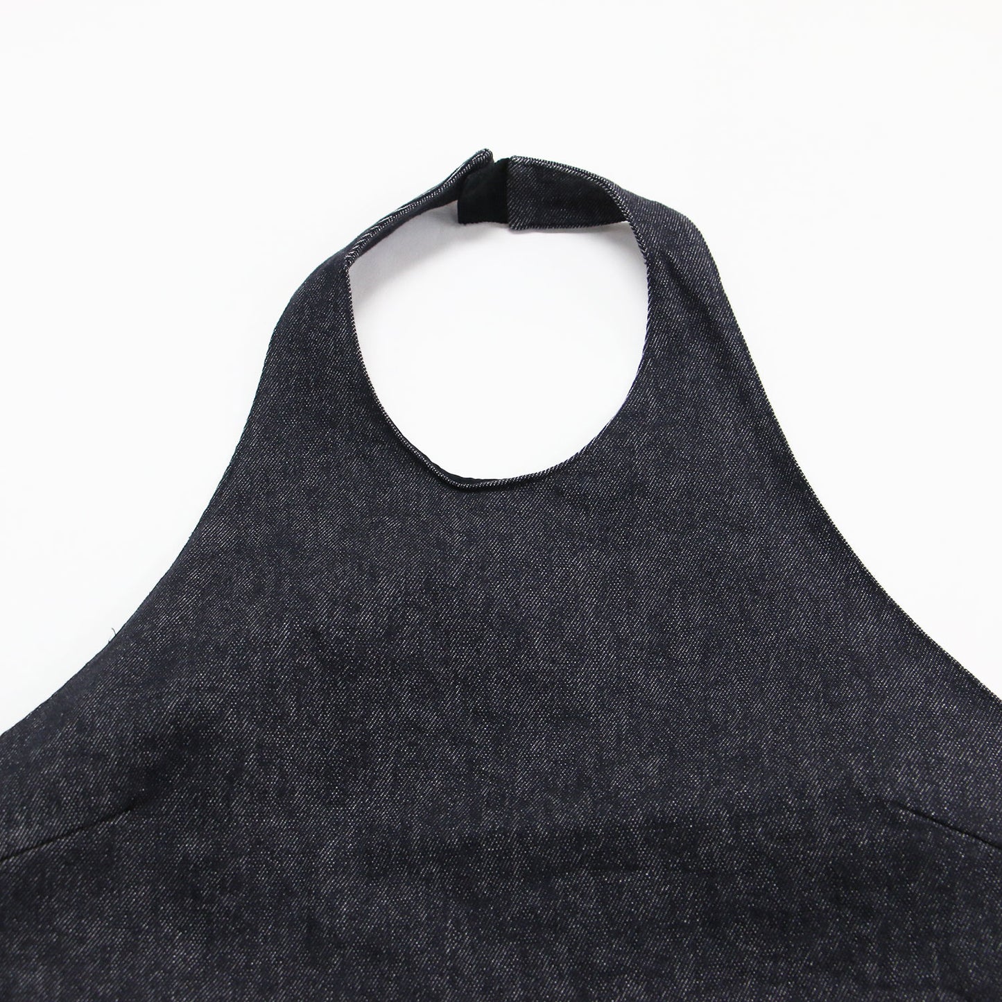 24春夏 RIAM デニム ホルター ブラウス / denim halter blouse ベスト ノースリーブ クルーネック コットン