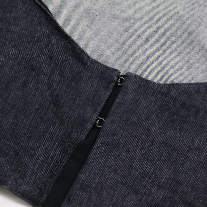 24春夏 RIAM デニム ホルター ブラウス / denim halter blouse ベスト ノースリーブ クルーネック コットン