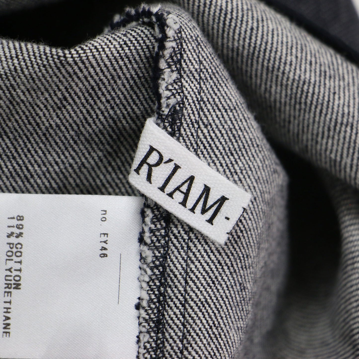 24春夏 RIAM デニム ホルター ブラウス / denim halter blouse ベスト ノースリーブ クルーネック コットン