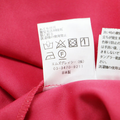 グログラン タック リボン ブラウス / 七分袖 ラグランスリーブ Aライン