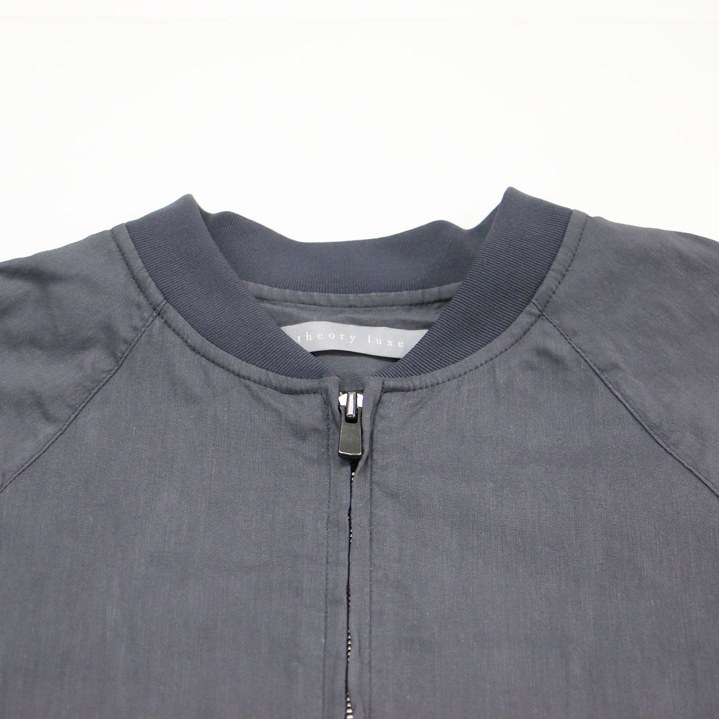 23春夏 リネン混 ジップアップ ブルゾン / Crisp Linen Dipti ジャケット ラグランスリーブ