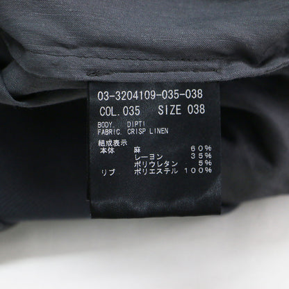 23春夏 リネン混 ジップアップ ブルゾン / Crisp Linen Dipti ジャケット ラグランスリーブ