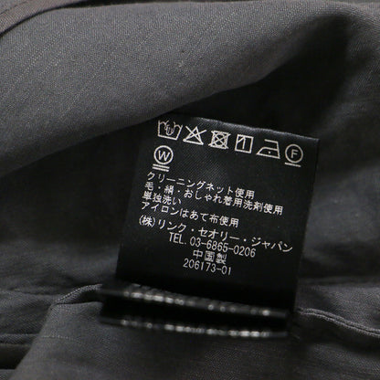 23春夏 リネン混 ジップアップ ブルゾン / Crisp Linen Dipti ジャケット ラグランスリーブ