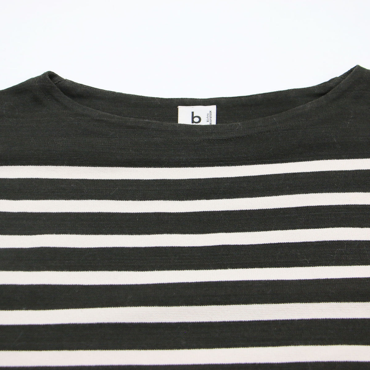 ROOTSTOCK バスク ボーダー Tシャツ / カットソー 長袖 ボートネック オーバーサイズ コットン
