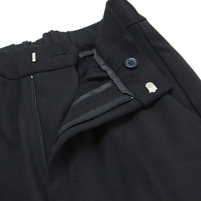 25秋冬 ウォッシャブル 裏起毛 セミフレア パンツ / スラックス センタープレス ストレッチ