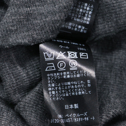 LA BOUCLE 25秋冬 ウールテレコ クルーネック プルオーバー / ニット 長袖 クルーネック リブ