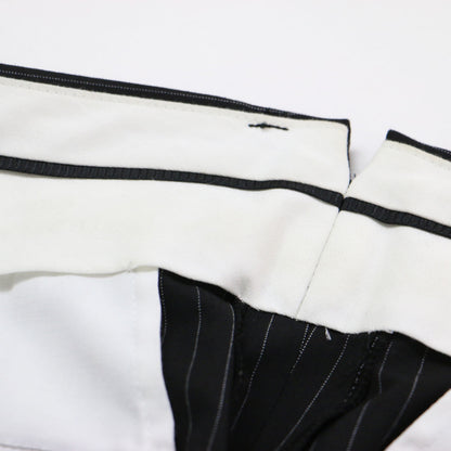 23春夏 ストライプ ハイウエスト ワイド パンツ / Stripe high-waisted wide PT スラックス タック