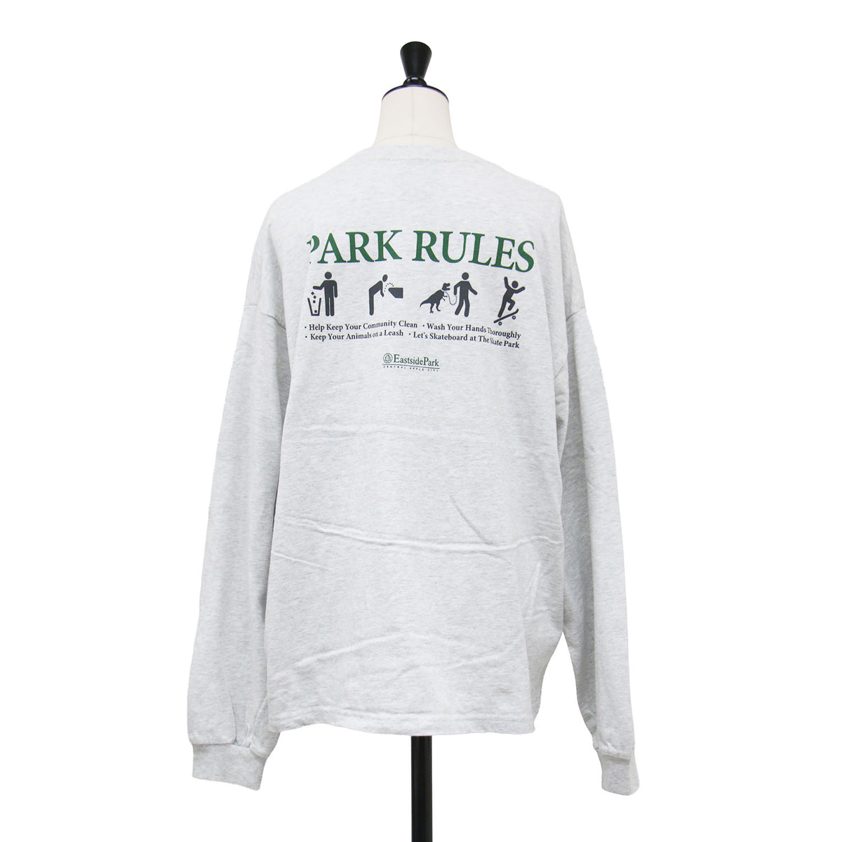 × BEAUTY&YOUTH 別注 23秋冬 プリント ロングスリーブ Tシャツ / カットソー 長袖 クルーネック ロゴ コットン