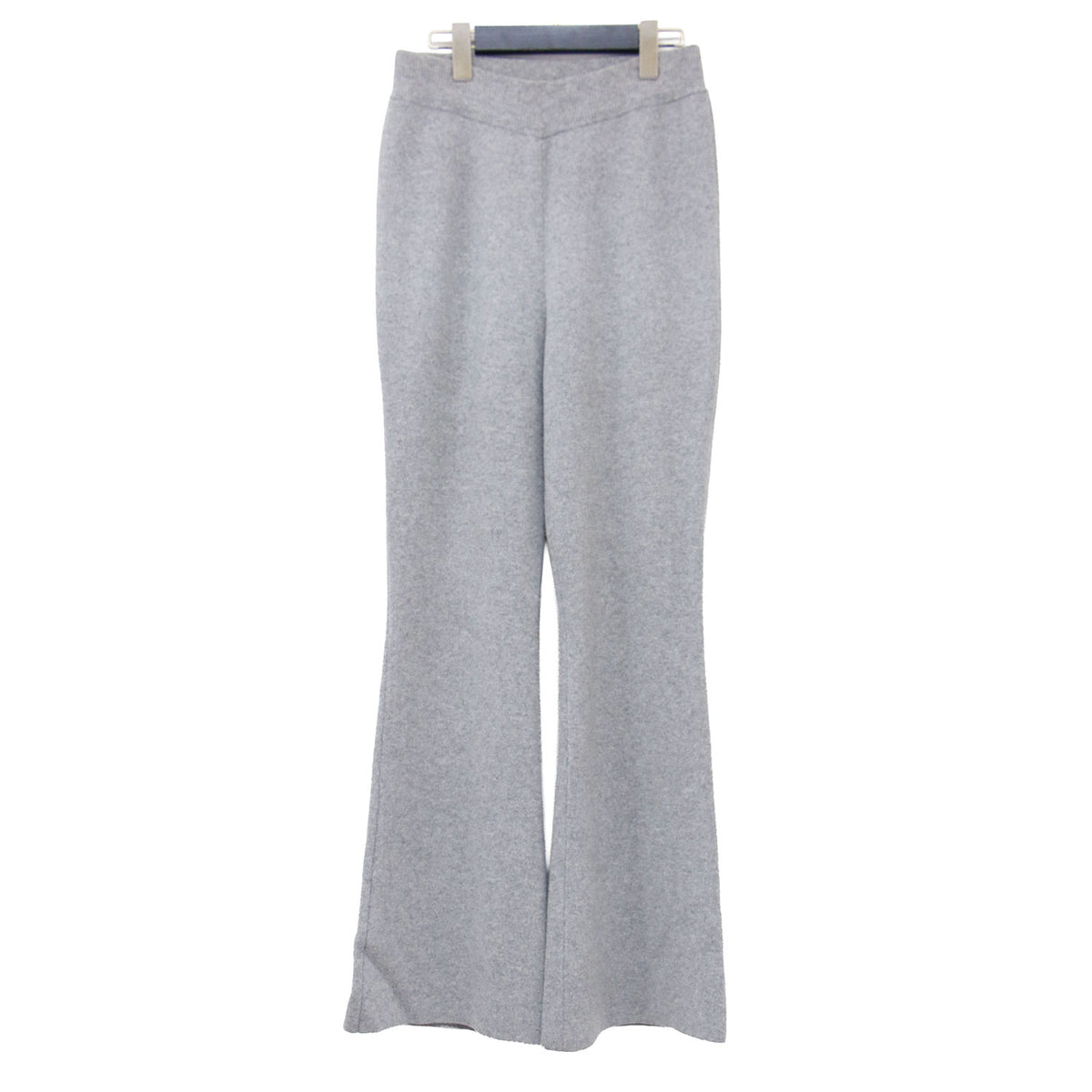 フレア ニット パンツ / Flare Knit Pants イージーパンツ ウエストゴム ウール