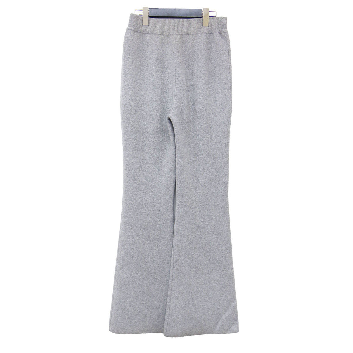 フレア ニット パンツ / Flare Knit Pants イージーパンツ ウエストゴム ウール