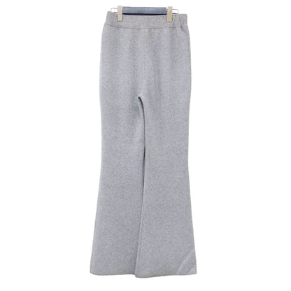フレア ニット パンツ / Flare Knit Pants イージーパンツ ウエストゴム ウール