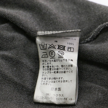 21春夏 SCENTOF クルーネック スウェット Tシャツ / カットソー 長袖 ミニ裏毛 コットン