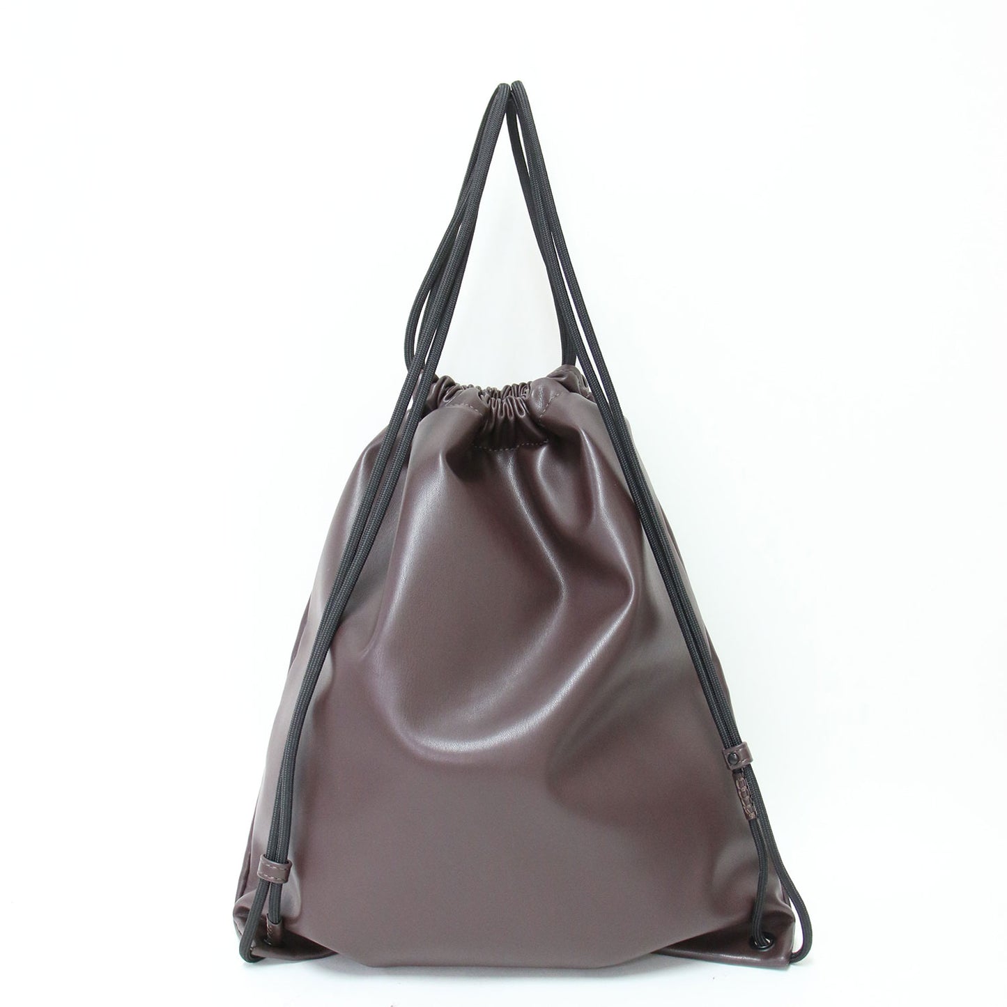 26春夏ヴィーガンレザー エンボスロゴ バックパック / Backpack M’s Black Swan リュック 巾着型
