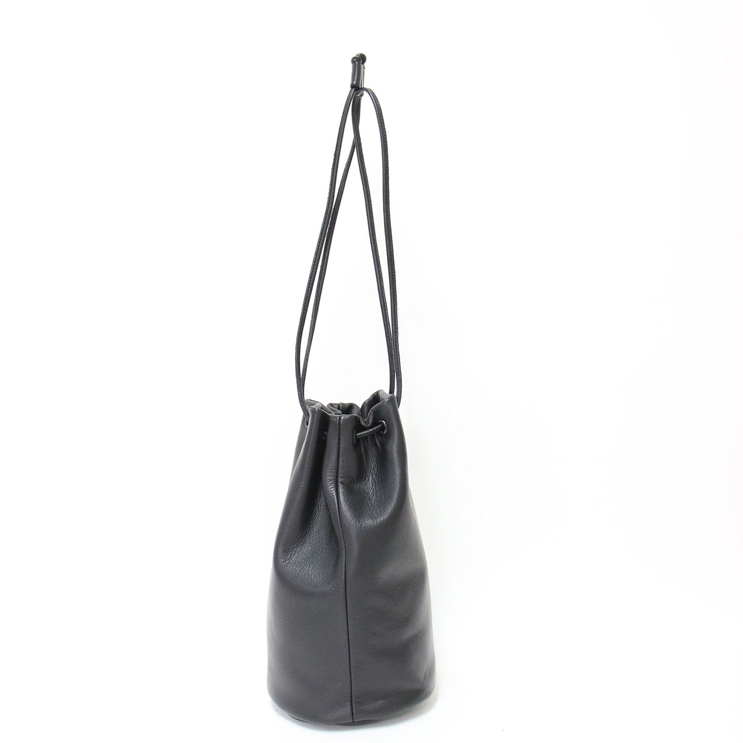 25秋冬 ドローストリング レザー ポーチ / The Drawstring Pouch ハンドバッグ ショルダー 巾着型