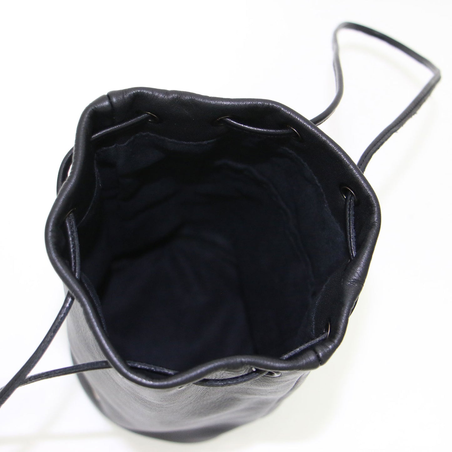25秋冬 ドローストリング レザー ポーチ / The Drawstring Pouch ハンドバッグ ショルダー 巾着型